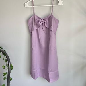 Lilac Tie-Front Dress
